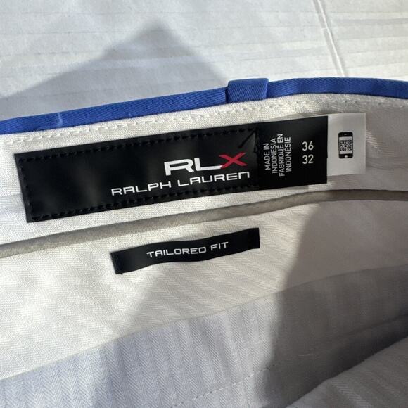 Ralph Lauren RLX Men's Chino Golf Pants Blue Tailored Fit 36x32 - Picture 2 of 12